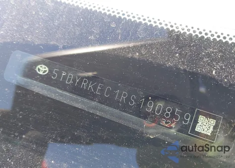 2024 Toyota Sienna Xle from USA, damaged, VIN 5TDYRKEC1RS190859